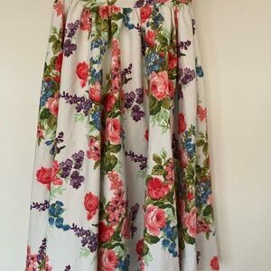 Vixen by Micheline Pitt Floral Swing Skirt
